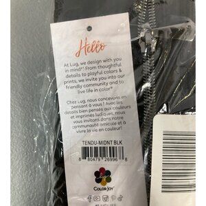 Lug Tendu RFID Wallet - Unisex Black Quilted Zip-Around Secure Design